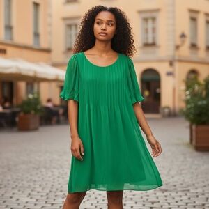 DKNY Green Midi Dress